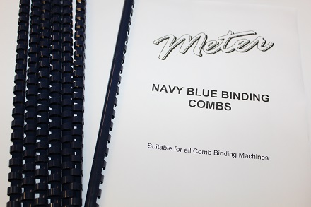Navy Blue Binding Combs 